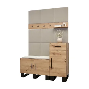 Garderobekast Artin 5 196/126/46 (Artisan Oak/Manila 02) Garderobekast Artin 5 196/126/46 (Artisan Oak/Manila 02)