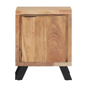 Garden Furniture –  Nachtkastje met natuurlijke rand 40x30x50 cm massief acaciahout