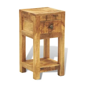Garden Furniture –  Nachtkastje met 1 lade massief mangohout