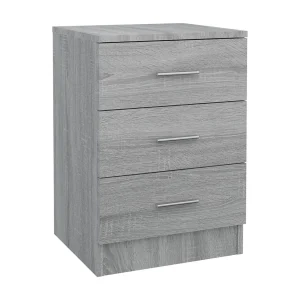 Drumraney Nachtkastje 38x35x56 cm bewerkt hout grijs sonoma eikenkleurig Drumraney Nachtkastje 38x35x56 cm bewerkt hout grijs sonoma eikenkleurig