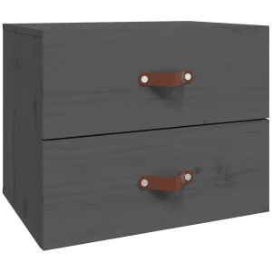 Elmont Nachtkastje wandgemonteerd 50x36x40 cm grijs Elmont Nachtkastje wandgemonteerd 50x36x40 cm grijs