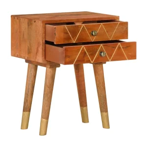 Garden Furniture – Nachtkastje 43x30x58 cm massief mangohout Garden Furniture – Nachtkastje 43x30x58 cm massief mangohout