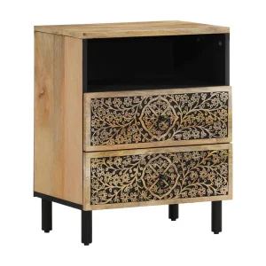 Garden Furniture – Nachtkastje 50x33x60 cm massief mangohout Garden Furniture – Nachtkastje 50x33x60 cm massief mangohout