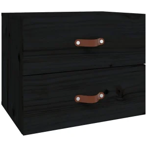 Elmont Nachtkastje wandgemonteerd 50x36x40 cm zwart Elmont Nachtkastje wandgemonteerd 50x36x40 cm zwart
