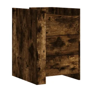Frysa Nachtkastje 45x50x65 cm bewerkt hout gerookt eikenkleurig Frysa Nachtkastje 45x50x65 cm bewerkt hout gerookt eikenkleurig