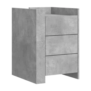 Frysa Nachtkastje 45x50x65 cm bewerkt hout betongrijs Frysa Nachtkastje 45x50x65 cm bewerkt hout betongrijs