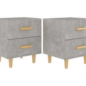 Ferrara Nachtkastjes 2 st 40x35x47,5 cm betongrijs Ferrara Nachtkastjes 2 st 40x35x47,5 cm betongrijs