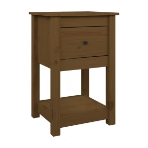 Fourmies  Nachtkastje 40x35x61,5 cm massief grenenhout honingbruin
