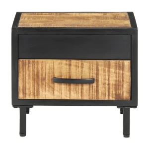 Garden Furniture – Nachtkastje 40x40x35 cm ruw mangohout Garden Furniture – Nachtkastje 40x40x35 cm ruw mangohout