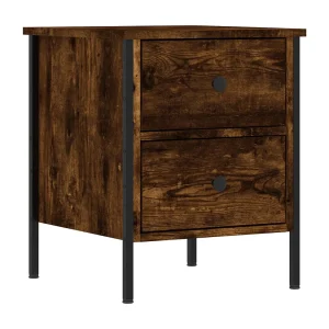 Elmhurst Nachtkastje 40x42x50 cm bewerkt hout gerookt eikenkleurig Elmhurst Nachtkastje 40x42x50 cm bewerkt hout gerookt eikenkleurig