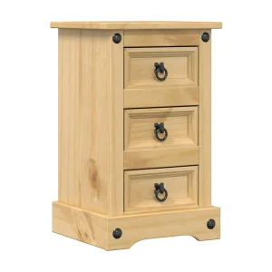 Garden Furniture –  Nachtkastje Corona 35×32,5×58 cm massief grenenhout