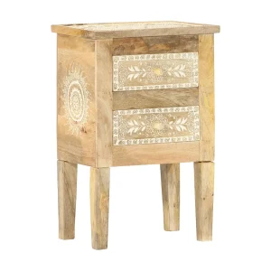 Garden Furniture –  Nachtkastje handgesclderd 40x30x60 cm massief mangohout