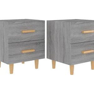 Ferrara Nachtkastjes 2 st 40x35x47,5 cm grijs sonoma eikenkleurig Ferrara Nachtkastjes 2 st 40x35x47,5 cm grijs sonoma eikenkleurig