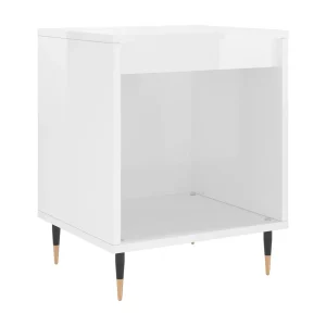 Dustin Mason Nachtkastje 40x35x50 cm bewerkt hout hoogglans wit Dustin Mason Nachtkastje 40x35x50 cm bewerkt hout hoogglans wit