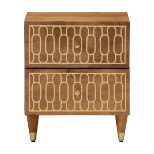 Fryrda Nachtkastjes 2 st 40x33x46 cm massief mangohout Fryrda Nachtkastjes 2 st 40x33x46 cm massief mangohout