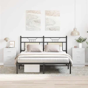 Drumraney Nachtkastjes 2 st 38x35x56 cm bewerkt hout wit Drumraney Nachtkastjes 2 st 38x35x56 cm bewerkt hout wit