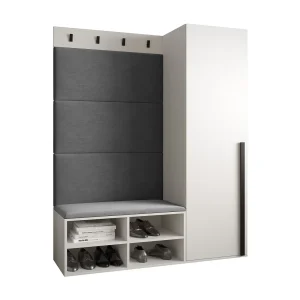Garderobeset Miro 6 184/134/42 (Wit/Manila 16) Garderobeset Miro 6 184/134/42 (Wit/Manila 16)