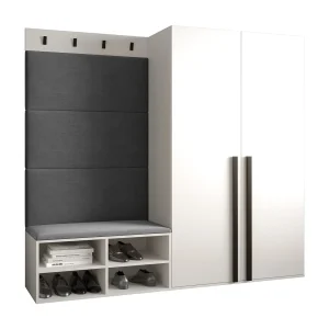 Garderobeset Miro 5 184/184/42 (Wit/Manila 16) Garderobeset Miro 5 184/184/42 (Wit/Manila 16)
