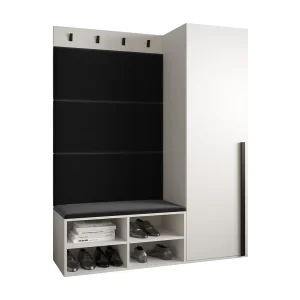 Garderobeset Miro 6 184/134/42 (Wit/Manila 18) Garderobeset Miro 6 184/134/42 (Wit/Manila 18)