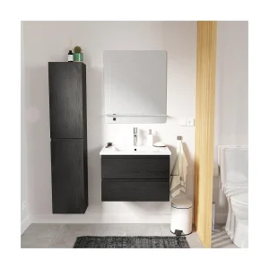 Enkele spoelbakset 60 cm + kraan + spiegel + SORRENTO kolom Enkele spoelbakset 60 cm + kraan + spiegel + SORRENTO kolom