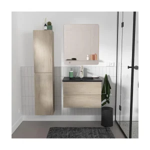 Enkele spoelbakset 60 cm + kraan + spiegel + SORRENTO kolom Enkele spoelbakset 60 cm + kraan + spiegel + SORRENTO kolom