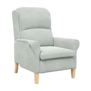 Fauteuil | Relaxstoel Lichtgrijs 76 x 94 x 102 cm Fluweel