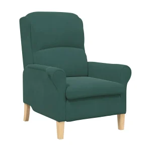 Fauteuil | Relaxstoel Donkergroen 76 x 94 x 102 cm Fluweel Fauteuil | Relaxstoel Donkergroen 76 x 94 x 102 cm Fluweel
