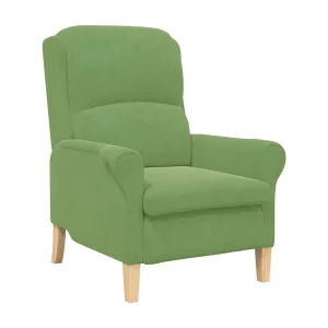Fauteuil | Relaxstoel Lichtgroen 76 x 94 x 102 cm Fluweel