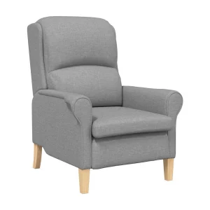 Fauteuil | Relaxstoel Lichtgrijs 76 x 94 x 102 cm Stof