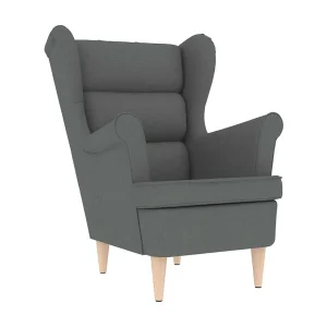 Fauteuil | Relaxstoel 74x84x100 cm stof donkergrijs Fauteuil | Relaxstoel 74x84x100 cm stof donkergrijs