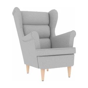 Fauteuil | Relaxstoel 74x84x100 cm stof wolkengrijs Fauteuil | Relaxstoel 74x84x100 cm stof wolkengrijs