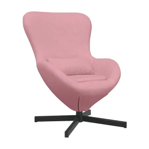 Eivormige stoel Roze 63 x 73 x 90 cm Fluweel Eivormige stoel Roze 63 x 73 x 90 cm Fluweel