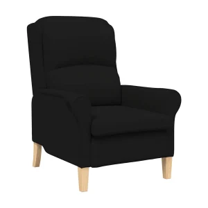 Fauteuil | Relaxstoel Zwart 76 x 94 x 102 cm Microfibre Fauteuil | Relaxstoel Zwart 76 x 94 x 102 cm Microfibre