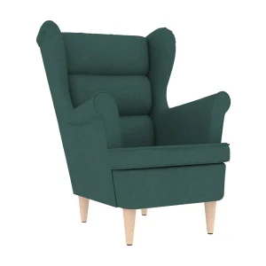 Fauteuil | Relaxstoel 74x84x100 cm stof donkergroen Fauteuil | Relaxstoel 74x84x100 cm stof donkergroen
