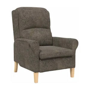 Fauteuil | Relaxstoel Donkergrijs 76 x 94 x 102 cm Kunstleer Fauteuil | Relaxstoel Donkergrijs 76 x 94 x 102 cm Kunstleer