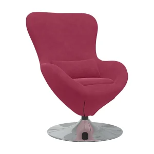 Eivormige stoel Wijnrood 63 x 73 x 90 cm Fluweel Eivormige stoel Wijnrood 63 x 73 x 90 cm Fluweel