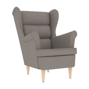 Fauteuil | Relaxstoel 74x84x100 cm stof taupe Fauteuil | Relaxstoel 74x84x100 cm stof taupe