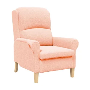 Fauteuil | Relaxstoel Roze 76 x 94 x 102 cm Fauteuil | Relaxstoel Roze 76 x 94 x 102 cm