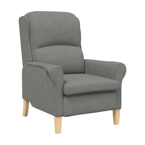 Fauteuil | Relaxstoel Donkergrijs 76 x 94 x 102 cm Microfibre Fauteuil | Relaxstoel Donkergrijs 76 x 94 x 102 cm Microfibre