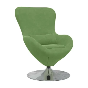 Eivormige stoel Lichtgroen 63 x 73 x 90 cm Fluweel Eivormige stoel Lichtgroen 63 x 73 x 90 cm Fluweel
