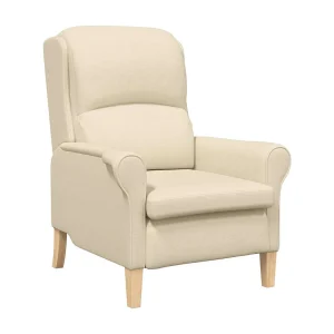 Fauteuil | Relaxstoel Crème 76 x 94 x 102 cm Stof Fauteuil | Relaxstoel Crème 76 x 94 x 102 cm Stof