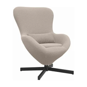 Eivormige stoel Lichtgrijs 63 x 73 x 90 cm Stof Eivormige stoel Lichtgrijs 63 x 73 x 90 cm Stof
