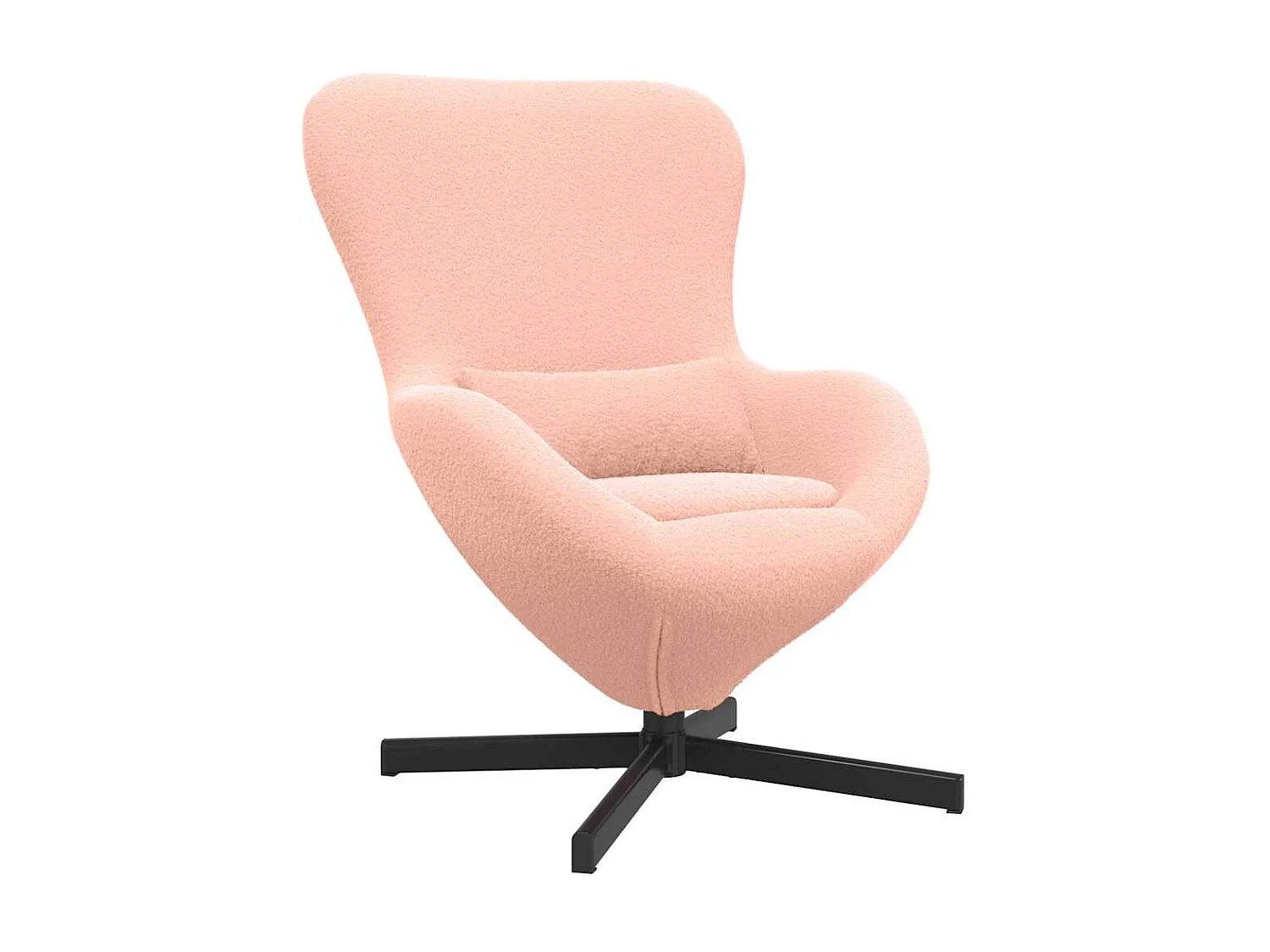 Eivormige stoel Roze 63 x 73 x 90 cm Stof
