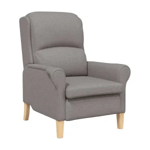 Fauteuil | Relaxstoel Taupe 76 x 94 x 102 cm Stof Fauteuil | Relaxstoel Taupe 76 x 94 x 102 cm Stof