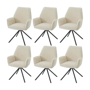 Eetkamerstoel MCW-G67 (set van 6), crème Eetkamerstoel MCW-G67 (set van 6), crème