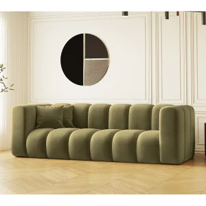 Driezitsbank Grand Modular stof Salvador Olive