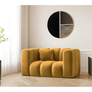 Fauteuil, Sofa Grand modulaire stof Salvador Geel Fauteuil, Sofa Grand modulaire stof Salvador Geel