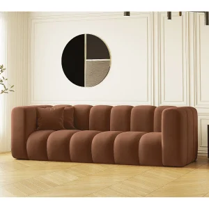 Driezitsbank Grand Modular Stof Salvador Bruin