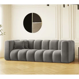 Driezitsbank Grand Modular Stof Salvador Grijs