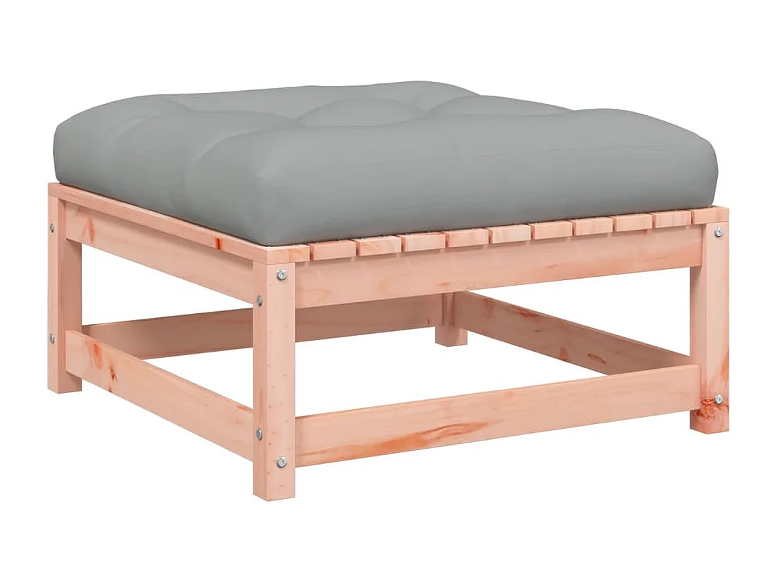 Garden Furniture - Tuinvoetenbank met kussen massief douglashout